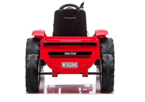 Traktor na Akumulator z Przyczepą CH9959 Czerwony Traktor na Akumulator z Przyczepą CH9959 Czerwony