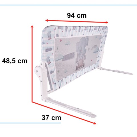 Barierka ochronna bramka osłonka do łóżka 90cm słonik Barierka ochronna bramka osłonka do łóżka 90cm słonik