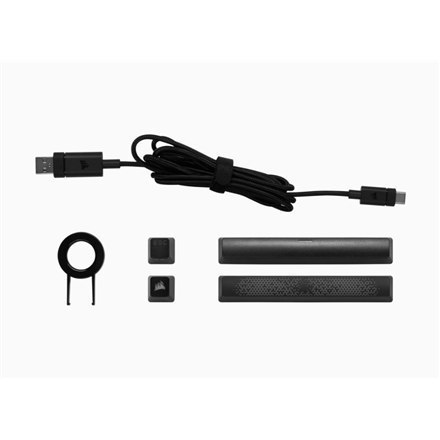 Corsair Mini Mechanical Gaming Keyboard K65 RGB On-Board Memory; Supported in iCUE, RGB LED light, NA, Wired, Black, Speed Swit