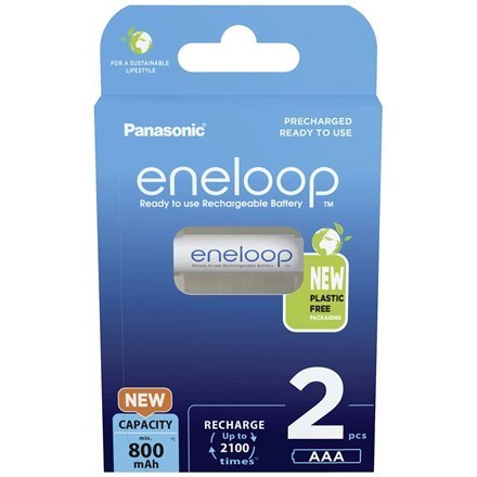 Panasonic Rechargeable Batteries ENELOOP BK-4MCDE/2BE AAA, 800 mAh, 2 pc(s) Panasonic Rechargeable Batteries ENELOOP BK-4MCDE/2BE AAA, 800 mAh, 2 pc(s)