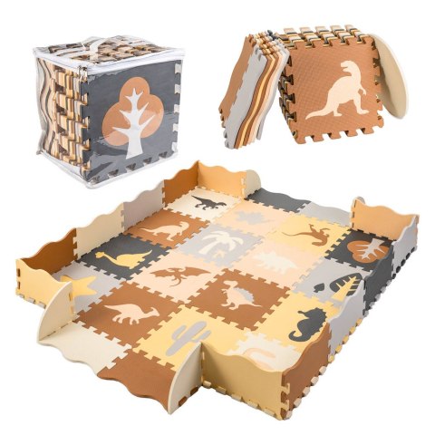 Puzzle piankowe mata / kojec 36el. dinozaury 143cm x 143cm x1cm Puzzle piankowe mata / kojec 36el. dinozaury 143cm x 143cm x1cm