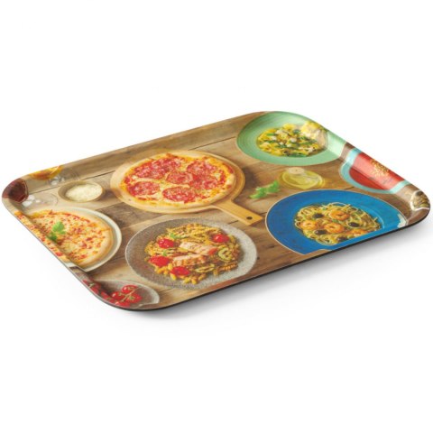 Taca antypoślizgowa do serwowania tasty pizza & pasta 330 x 430 mm - Hendi 508015 Taca antypoślizgowa do serwowania tasty pizza & pasta 330 x 430 mm - Hendi 508015