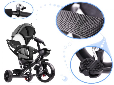 Rowerek trójkołowy Trike Fix Lite szary Rowerek trójkołowy Trike Fix Lite szary