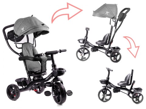 Rowerek trójkołowy Trike Fix Lite szary Rowerek trójkołowy Trike Fix Lite szary