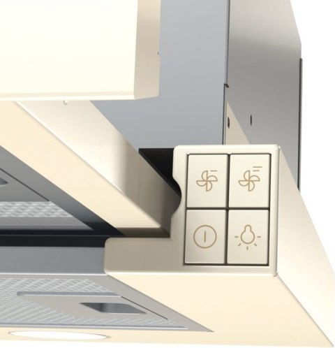 Gorenje Hood BHP62CLI Wall mounted, Energy efficiency class C, Width 60 cm, 435 m³/h, Mechanical control, LED, Ivory Gorenje Hood BHP62CLI Wall mounted, Energy efficiency class C, Width 60 cm, 435 m³/h, Mechanical control, LED, Ivory