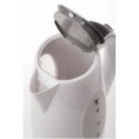 Adler Kettle AD 1208 Standard, Plastic, White, 2000 W, 360° rotational base, 1.8 L