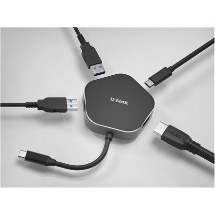D-Link 4-in-1 USB-C Hub with HDMI and Power Delivery DUB-M420 0.11 m D-Link 4-in-1 USB-C Hub with HDMI and Power Delivery DUB-M420 0.11 m