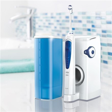 Oral-B Oral Irrigator MD 20 OxyJet 600 ml, Number of heads 4, White/Blue Oral-B Oral Irrigator MD 20 OxyJet 600 ml, Number of heads 4, White/Blue