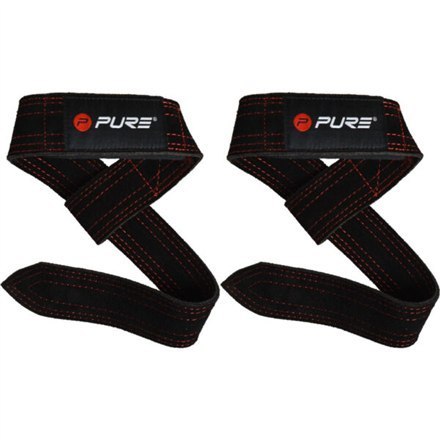 Pure2Improve Buffalo Lifting Straps Black