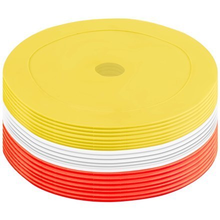 Pure2Improve Rubber Training Markers Red/White/Yellow Pure2Improve Rubber Training Markers Red/White/Yellow