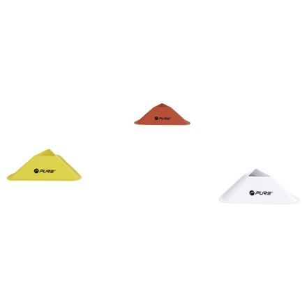 Pure2Improve Triangle Cones Set of 20 Red, White, Yellow Pure2Improve Triangle Cones Set of 20 Red, White, Yellow