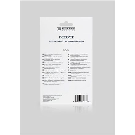Ecovacs DEEBOT Mop Kit D-CC3H for Deebot OZMO 700/750/920/950, Blue Ecovacs DEEBOT Mop Kit D-CC3H for Deebot OZMO 700/750/920/950, Blue