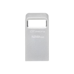 Kingston USB 3.2 Flash Drive DataTraveler micro 128 GB, USB 3.2, Silver
