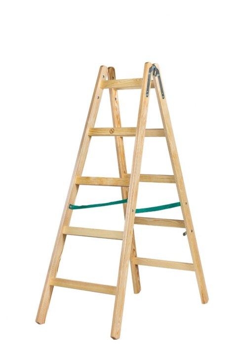 DRABINA DREWNIANA BRAKET STANDARD 2X5 SZCZEBLI 153CM DRABINA DREWNIANA BRAKET STANDARD 2X5 SZCZEBLI 153CM