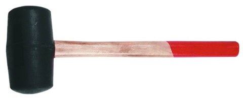 MŁOTEK GUMOWY TRZONEK DREWNIANY ŚREDNICA 55MM 450G MŁOTEK GUMOWY TRZONEK DREWNIANY ŚREDNICA 55MM 450G