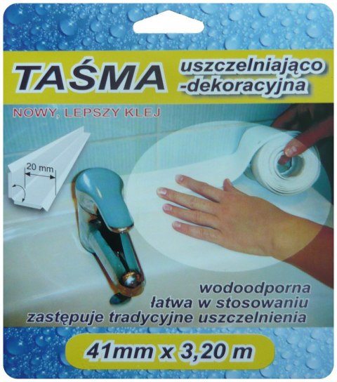 TAŚMA WYKOŃCZENIOWA 41MM BIAŁA TAŚMA WYKOŃCZENIOWA 41MM BIAŁA