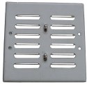 KRATKA METALOWA Z SZYLDEM NIERDZEWNYM 14*14CM I ŻALUZJĄ