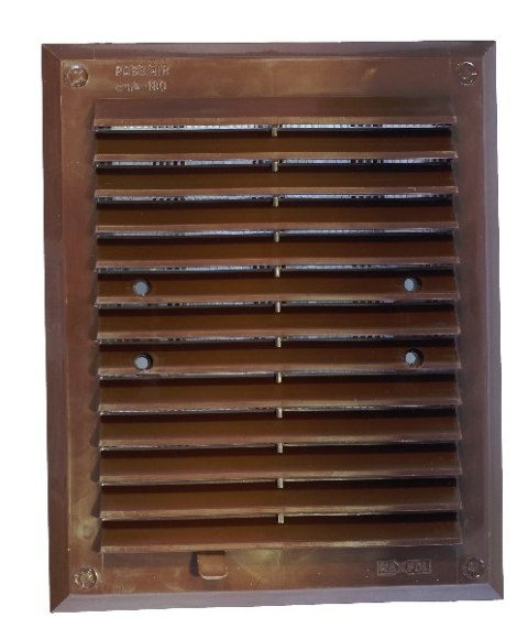 KRATKA WENTYLACYJNA Z ŻALUZJĄ 175*215MM BRĄZOWA KRATKA WENTYLACYJNA Z ŻALUZJĄ 175*215MM BRĄZOWA