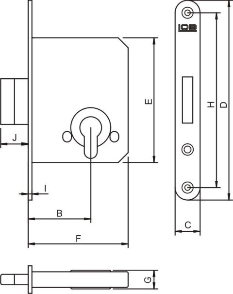 ZAMEK WPUSZCZCZANY DODATKOWY TRZPIENIOWY Z-100