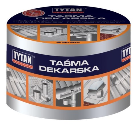 TAŚMA USZCZELNIAJĄCA DEKARSKA 10CM*10MB SREBRNA/ALUMINIOWA TAŚMA USZCZELNIAJĄCA DEKARSKA 10CM*10MB SREBRNA/ALUMINIOWA