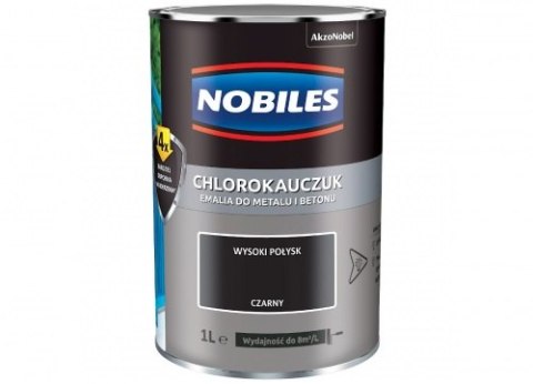 NOBILES EMALIA CHLOROKAUCZUKOWA CZARNA 0.9L NOBILES EMALIA CHLOROKAUCZUKOWA CZARNA 0.9L