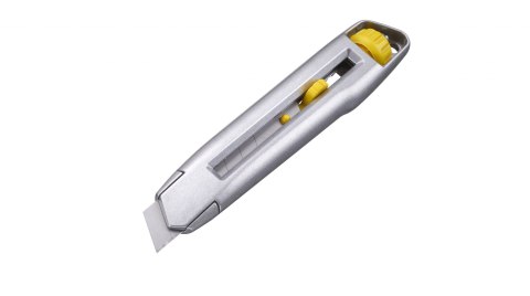 NOŻYK METALOWY LEKKI INTERLOCK, OSTRZE ŁAMANE 18MM [K]