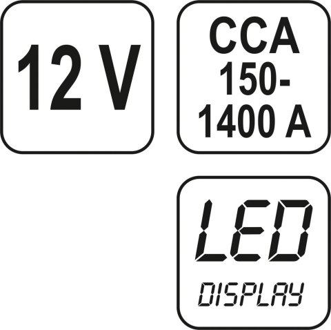 TESTER AKUMULATRORÓW 12V CYFROWY TESTER AKUMULATRORÓW 12V CYFROWY