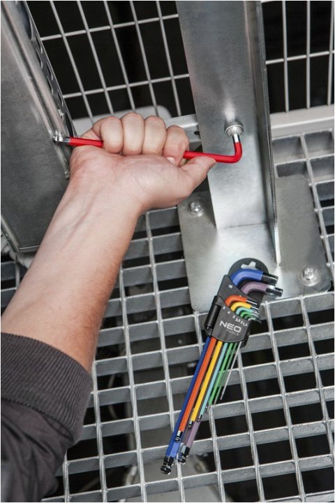 KLUCZE SZEŚCIOKĄTNE 1.5-10MM 9 SZTUK KOLOROWE KLUCZE SZEŚCIOKĄTNE 1.5-10MM 9 SZTUK KOLOROWE