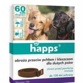 OBROŻA DLA DUŻYCH PSÓW HAPPS, DO ZWALCZANIA PASOŻYTÓW OBROŻA DLA DUŻYCH PSÓW HAPPS, DO ZWALCZANIA PASOŻYTÓW