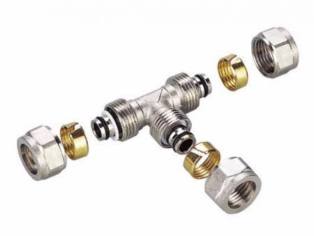 TRÓJNIK PEX-AL-PEX CHROM 16*16*16 POTRÓJNY TRÓJNIK PEX-AL-PEX CHROM 16*16*16 POTRÓJNY