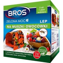 ZIELONA MOC LEP NA MUSZKI OWOCÓWKI 2 SZT