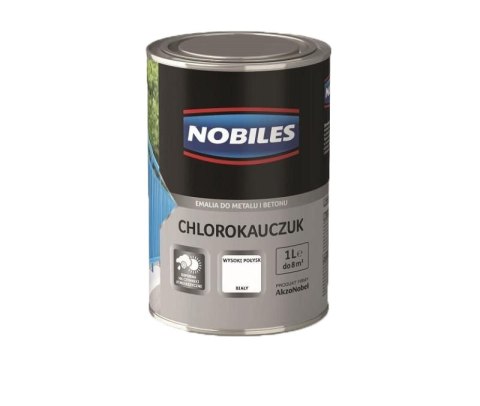 NOBILES EMALIA CHLOROKAUCZUKOWA BIAŁY 0.9L NOBILES EMALIA CHLOROKAUCZUKOWA BIAŁY 0.9L