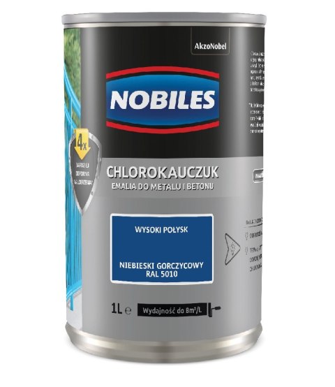 NOBILES EMALIA CHLOROKAUCZUKOWA NIEBIESKA RAL 5010 0.9L