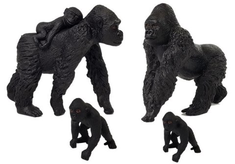 Zestaw Figurek Zwierzęta Safari Hipopotamy Goryle Zestaw Figurek Zwierzęta Safari Hipopotamy Goryle