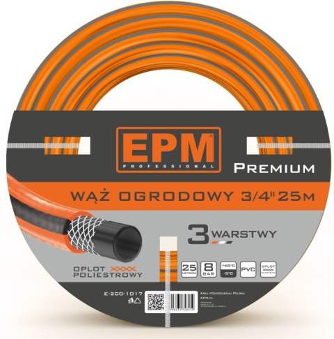 WĄŻ. ZBROJONY DO URZĄDZEŃ ZRASZAJĄCYCH 3/4 25MB PREMIUM WĄŻ. ZBROJONY DO URZĄDZEŃ ZRASZAJĄCYCH 3/4 25MB PREMIUM