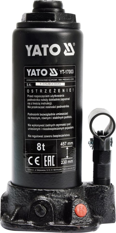 PODNOŚNIK HYDRAULICZNY SŁUPKOWY 8T PODNOŚNIK HYDRAULICZNY SŁUPKOWY 8T