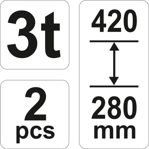 PODSTAWKI POD SAMOCHÓD 3T 2 SZT PODSTAWKI POD SAMOCHÓD 3T 2 SZT