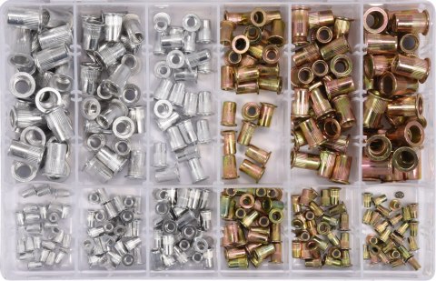 ZESTA NITONAKRĘTEK STAL, ALU MIX M3-M10 300SZT ZESTA NITONAKRĘTEK STAL, ALU MIX M3-M10 300SZT