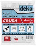 FOLIA MALARSKA GRUBA BEZBARWNA 4*5M 450G