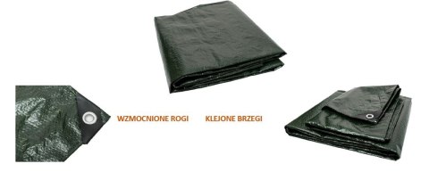 PLANDEKA 70G/M2 5*8M ZIELONA/GRAFIT PLANDEKA 70G/M2 5*8M ZIELONA/GRAFIT