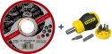 ZESTAW 100SZT TARCZA T1A 125*1.0*22 +WKRĘTAK STANLEY GRATIS