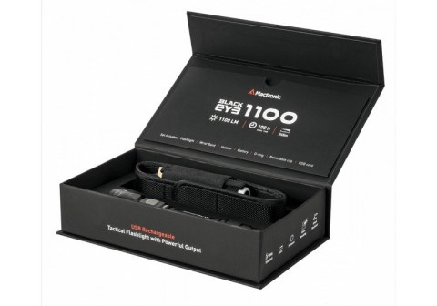 LATARKA RĘCZNA BLACK EYE 1100LM ŁADOWALNA LATARKA RĘCZNA BLACK EYE 1100LM ŁADOWALNA