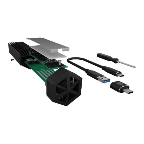 Raidsonic ICY BOX IB-1823MF-C31 Enclosure for 1x NVMe with USB 3.1 (Gen 2) Type-C and Type-A