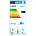 Gorenje Refrigerator RF3121PW4 Energy efficiency class F, Free standing, Double Door, Height 118.2 cm, Fridge net capacity 92 L,