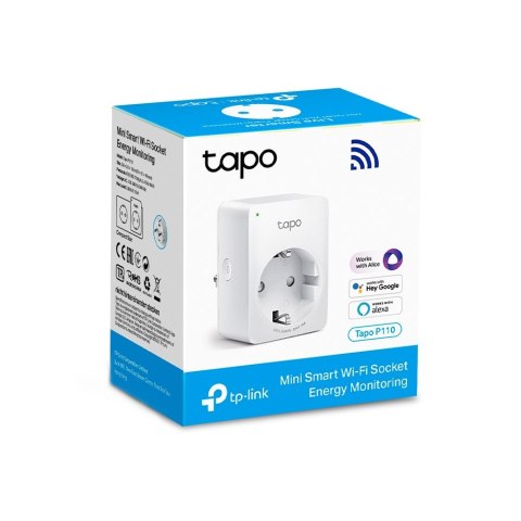 TP-LINK Mini Smart Wi-Fi Socket Tapo P110 White TP-LINK Mini Smart Wi-Fi Socket Tapo P110 White