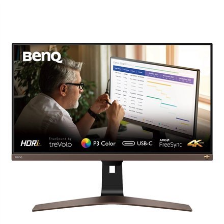 Benq Monitor EW2880U 28 ", IPS, UHD, 3840 x 2160, 16:9, 5 ms, 300 cd/m², Brown/Black, 60 Hz, HDMI ports quantity 2 Benq Monitor EW2880U 28 ", IPS, UHD, 3840 x 2160, 16:9, 5 ms, 300 cd/m², Brown/Black, 60 Hz, HDMI ports quantity 2
