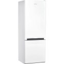 INDESIT Refrigerator LI6 S1E W Energy efficiency class F, Free standing, Combi, Height 158.8 cm, Fridge net capacity 197 L, Free