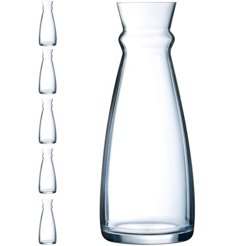 Karafka dzbanek szklany do wina wody napojów Arcoroc FLUID 1 l zestaw 6 szt. - Hendi L3965 Karafka dzbanek szklany do wina wody napojów Arcoroc FLUID 1 l zestaw 6 szt. - Hendi L3965