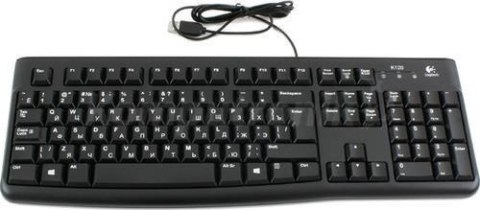 Logitech K120 Multimedia, Keyboard layout EN/RU, USB Port, 1.5 m, Black, Russian, Numeric keypad, 550 g Logitech K120 Multimedia, Keyboard layout EN/RU, USB Port, 1.5 m, Black, Russian, Numeric keypad, 550 g