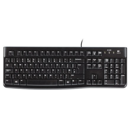 Logitech K120 wired, USB, Keyboard layout EN/LT, USB Port, 1.5 m, Black, Lithuanian, 55 g Logitech K120 wired, USB, Keyboard layout EN/LT, USB Port, 1.5 m, Black, Lithuanian, 55 g